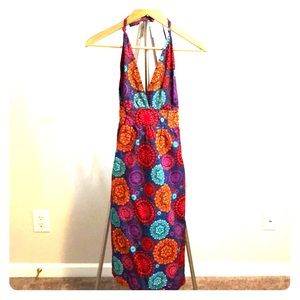 Anthropologie midi length backless dress